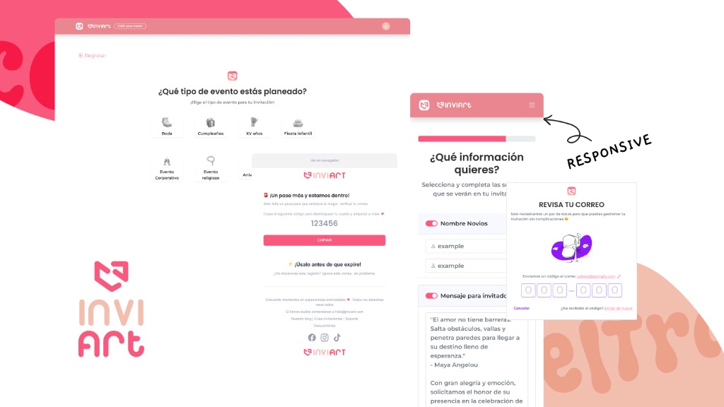 Onboarding — Selección de evento y protocolo