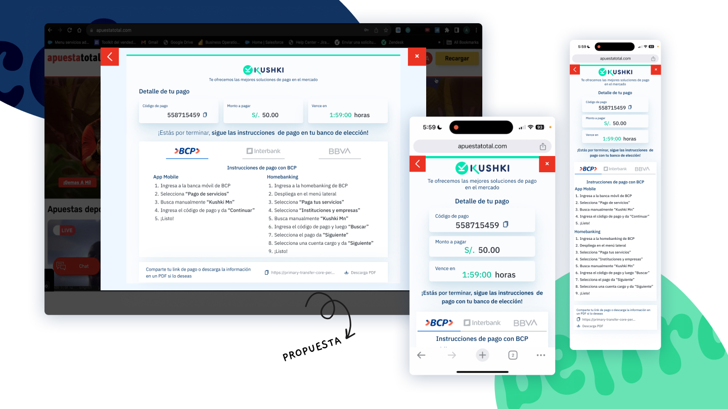 Propuesta de diseño — Desktop y Mobile