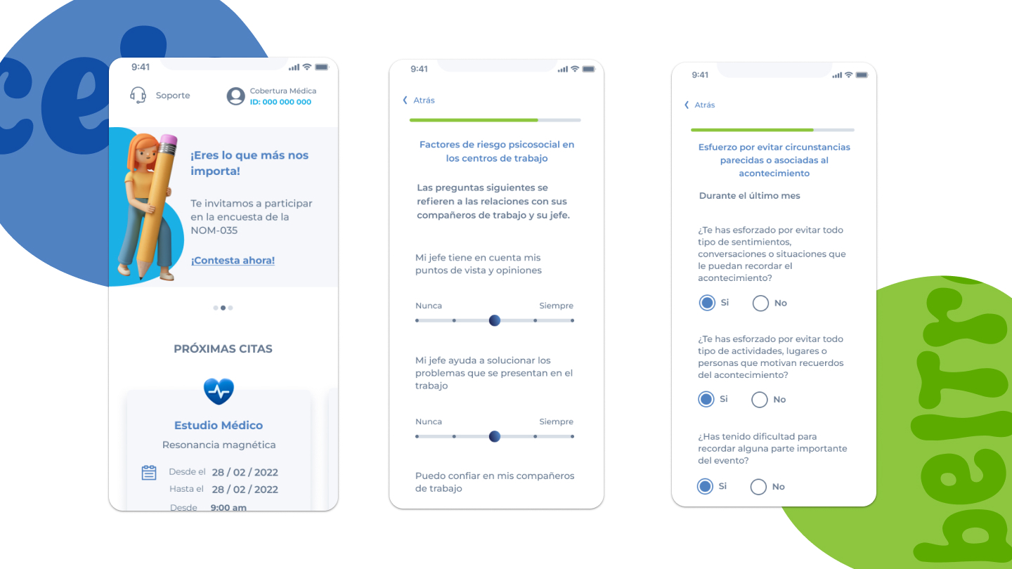 App móvil — Cuestionarios NOM-035